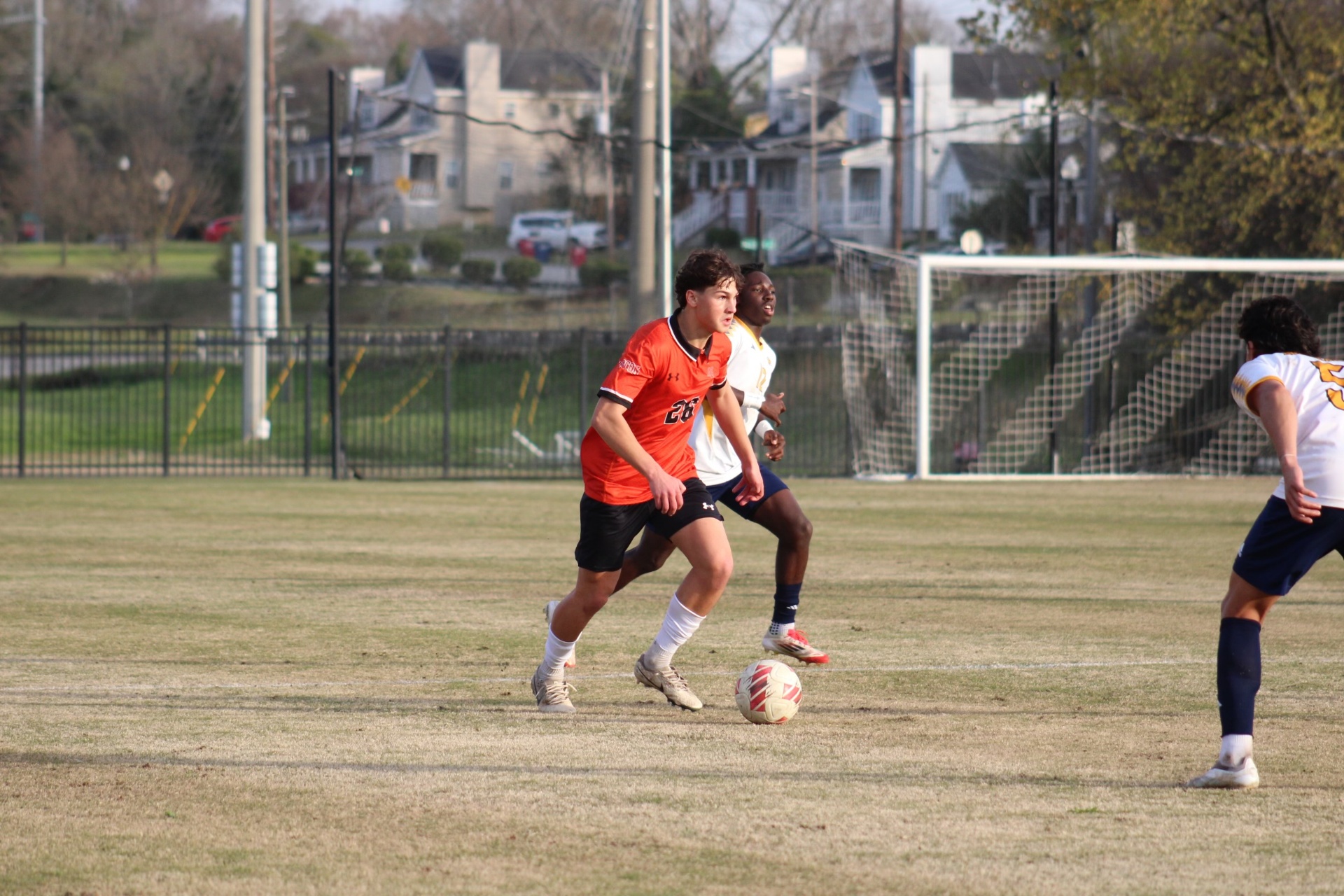 Coach Chris Stepe playing in a match